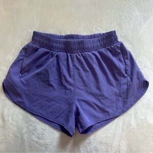 Lululemon purple Hotty Hot Shorts